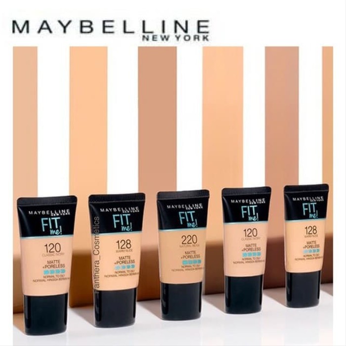 MAYBELLINE Fit Me Series Matte + Poreless Foundation Tube Pump Compact Powder 12H SPF by AILIN