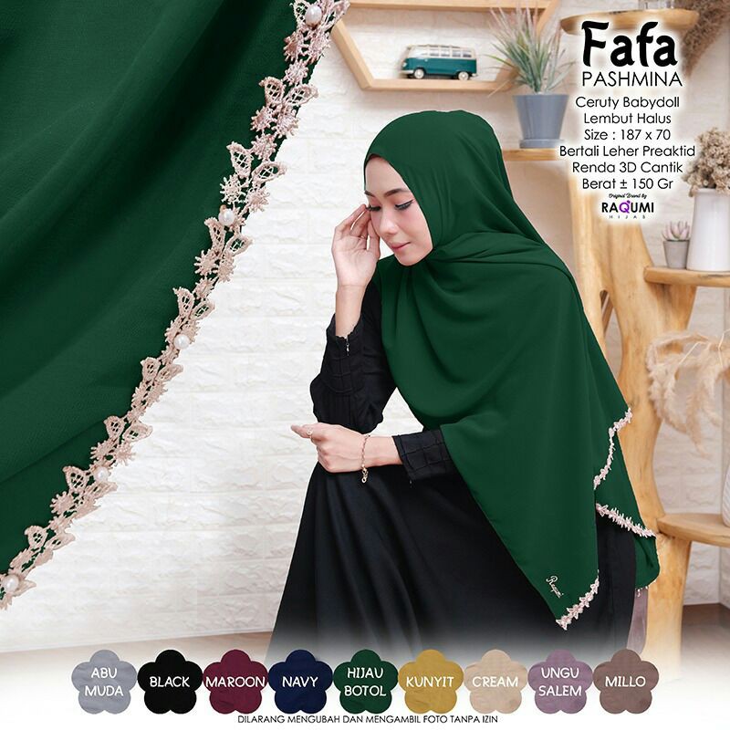 FAFA PASHMINA BY RAQUMI HIJAB