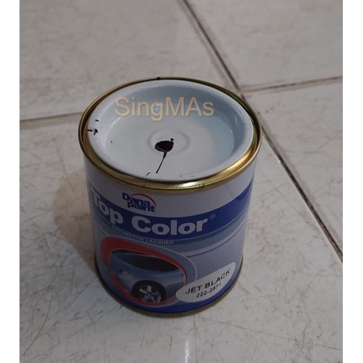 Cat Duco TOP COLOR 222-2871 JET BLACK 200cc Hitam Cat Mobil, Pagar, Besi, Kayu DANA PAINT