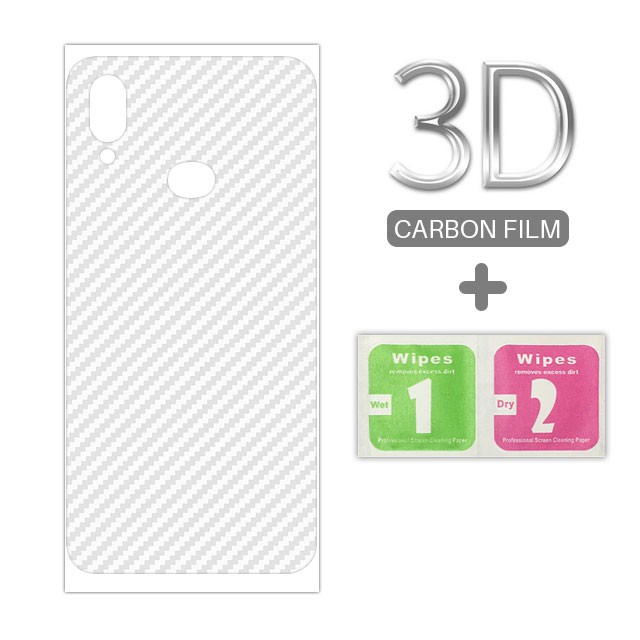 Garskin Carbon Samsung A10S Premium Back Screen Protector Pelindung Belakang HP