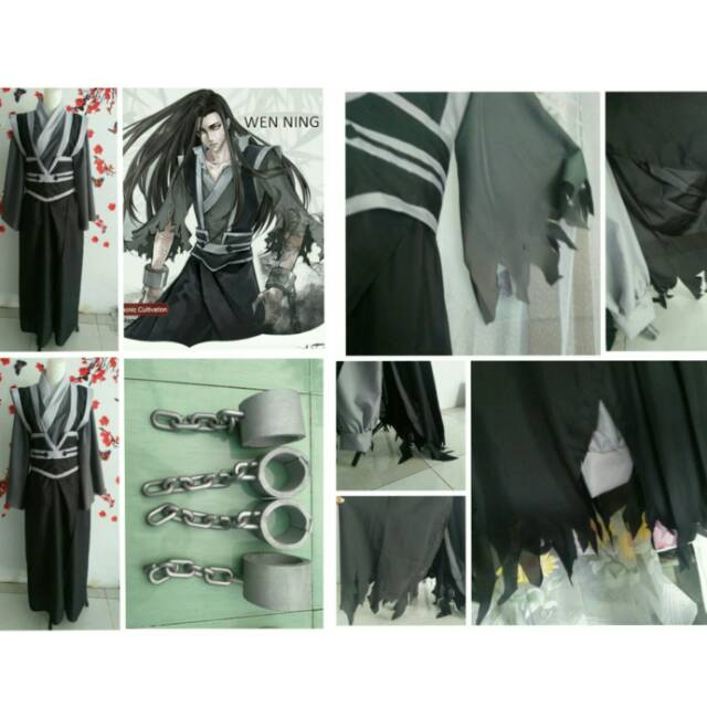 Wen Ning after death/ mo dao zu shi cosplay costume/kostum cowok/china
