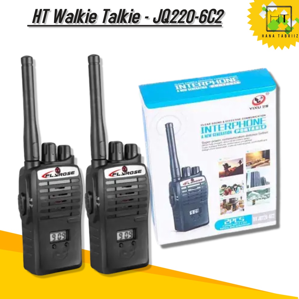 Radio HT Walkie Talkie 2 PCS - JQ220-6C2 Alat komunikasi mini Anak