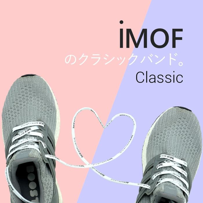 Jual Tali Sepatu UNISEX dengan Tulisan Jepng IMOF Classic Size 1 Meter Warna Lengkap Kualits Premium