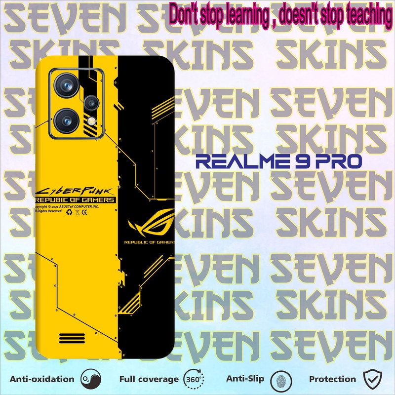 SKIN HANDPHONE DAPAT 2 PCS  REALME 9 PRO ROG1