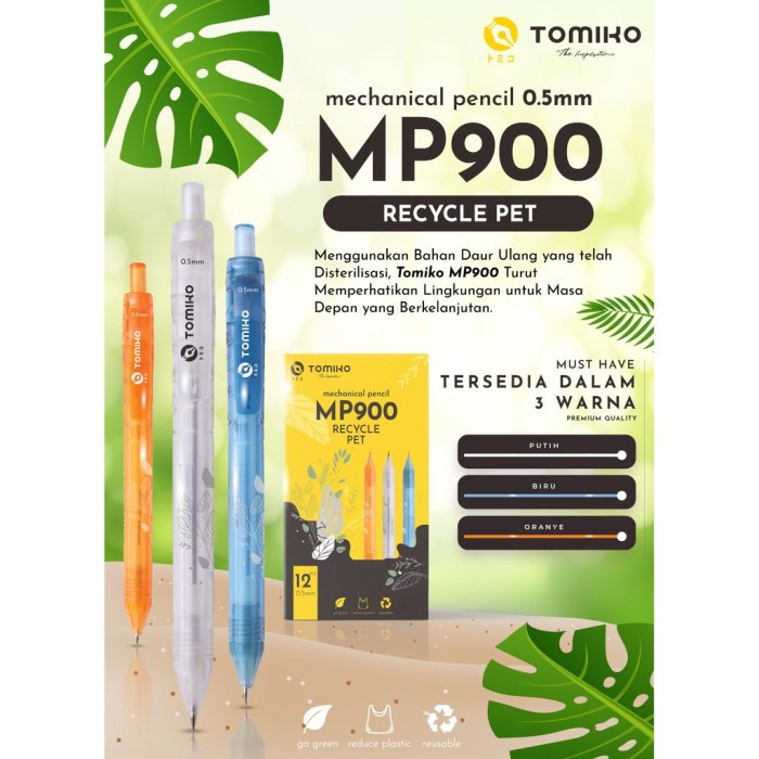 

Wow Mechanikal Pencil Tomiko Mp900 0.5Mm Terlaris