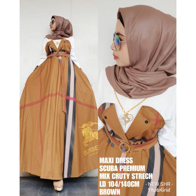 Gamis burberry by shr