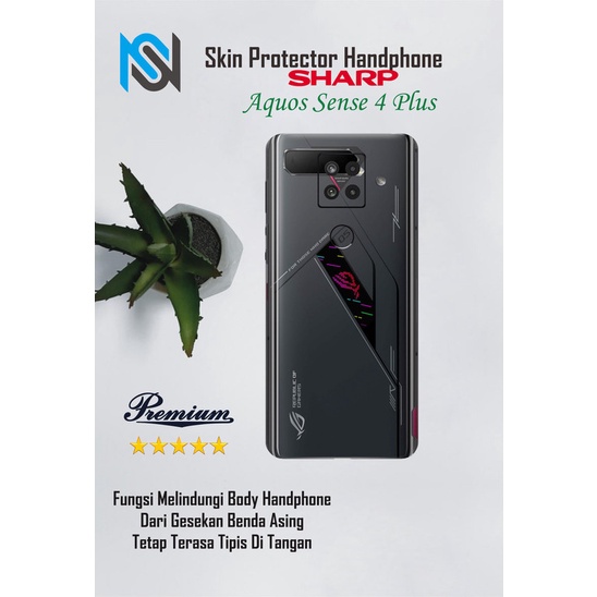 Isi 2pcs Garskin Hp Sharp aquos Sense 4 Plus Motif rog - Free Custom Motif