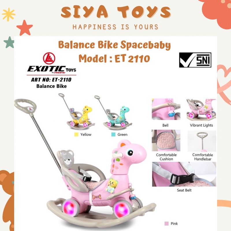 SIYA ✨FREE BUBBLEWRAP EXOTIC RIDE ON TOYS ET 2108 2110 UNICORN DINO MAINAN KUDA - KUDAAN ANAK SPEEDS M1006 3IN1 4IN1 ET2108 ET2110  BALANCE BIKE