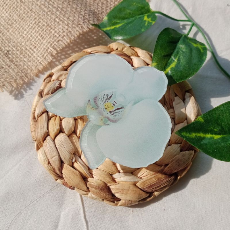 BLUME POPSOCKET ORCHID ANGGREK POPSOCKET GRIPTOK BUNGA AKRILIK ACRYLIC