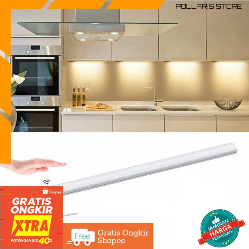 Lampu Led Kitchen Set Sensor Deteksi Cahaya Under Cabinet Light Otomatis Nyala Shopee Indonesia