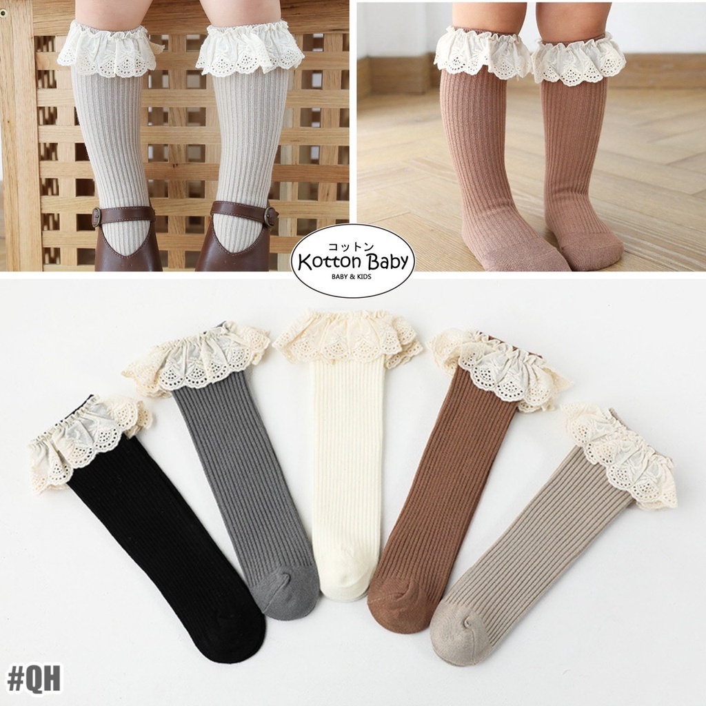 0-4 thn | KAOS KAKI BAYI ANAK IMPOR NEWBORN SOCKS PEREMPUAN catalog QN QH