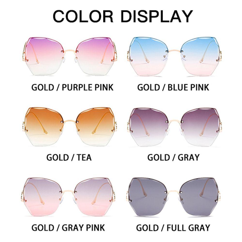 R-flower Gradient Sunglasses Wanita Pria UV400 Eyewear Kacamata Matahari