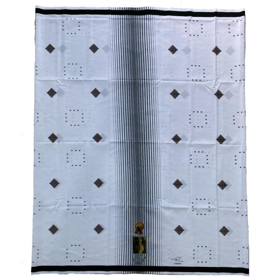 sarung HDS putih motif songket/SARUNG DEWASA/ SARUNG SANTRI