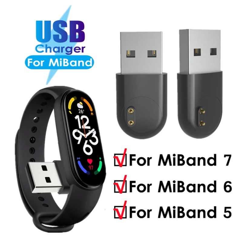 1pc Adapter Charger USB NFC Mini Portable Untuk Xiaomi Mi Band 7 6 5