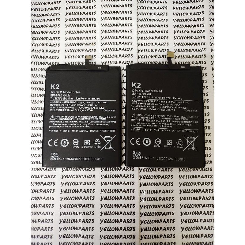 BAT BATTERY BATERE BATERAI XIAOMI REDMI 5 PLUS BN44 ORI99