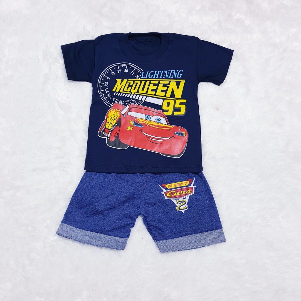 SETELAN ANAK DORAEMON CAR SPIDERMAN / CYAND.CLOTHING / SET PAKAIAN ANAK