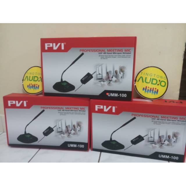 Mic wireless podium meja pidato PVI UMM100  suara memukau berkualitas bagus terjamin perfect suarany