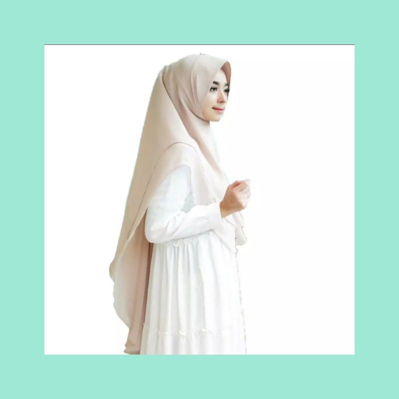 HIJAB SERUTY 2 LAYER//KRUDUNG SERUTY PANJANG BELAKANG [COD]