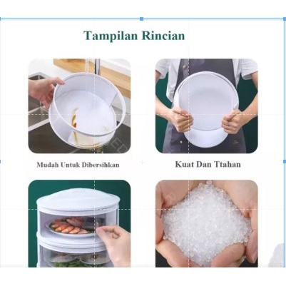 rak tempat makanan susun  4  / Food Cover 4 Layer , Rak Tudung Saji Tingkat Makanan Lauk 4 Susun Penutup Masakan