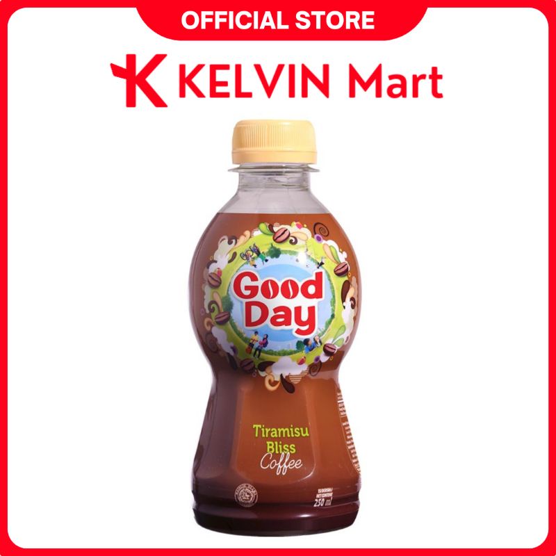 

Coffee Good Day Tiramisu Bliss Kopi btl 250mL | KELVIN Mart