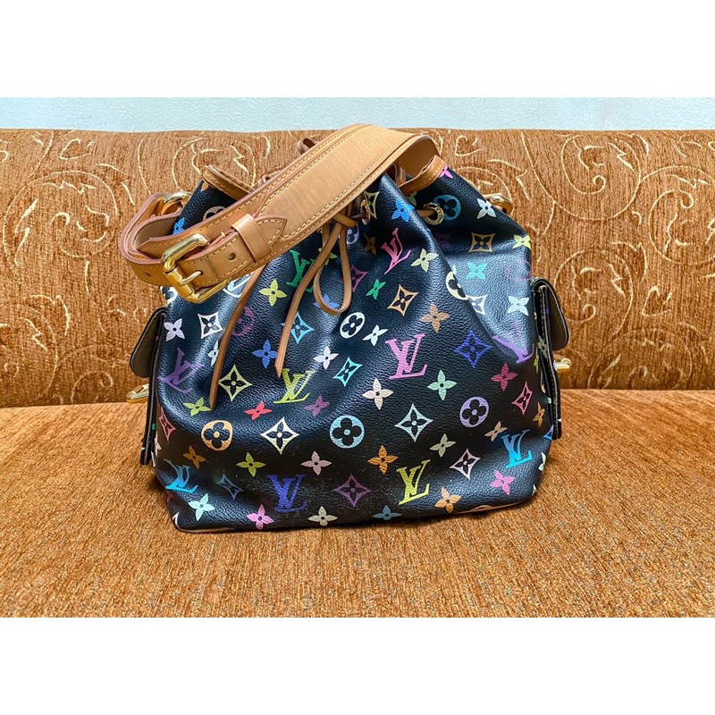 Louis Vuitton Black Multicolor Petit Noe