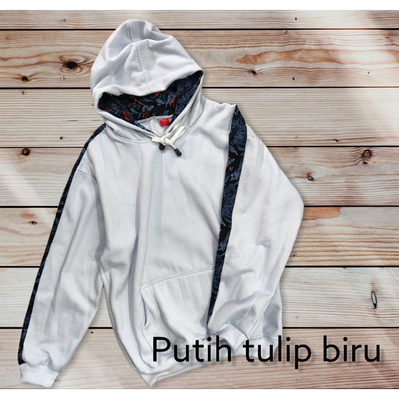 Hoodie kombinasi tulip flece