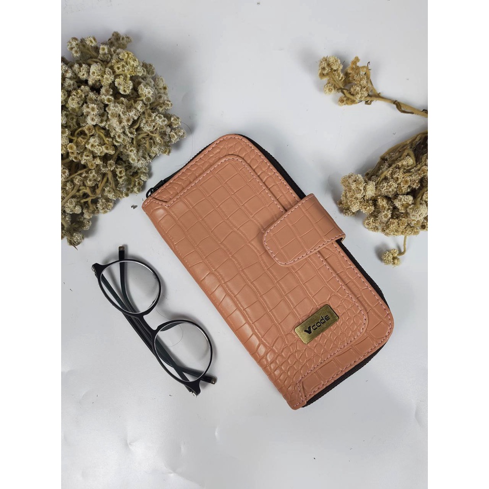 DOMPET HP WANITA SALEM KULIT CROCO KIARA ORIGINAL BY VCODE