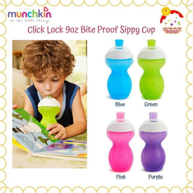 Munchkin Click Lock 9oz Bite Proof Sippy Cup