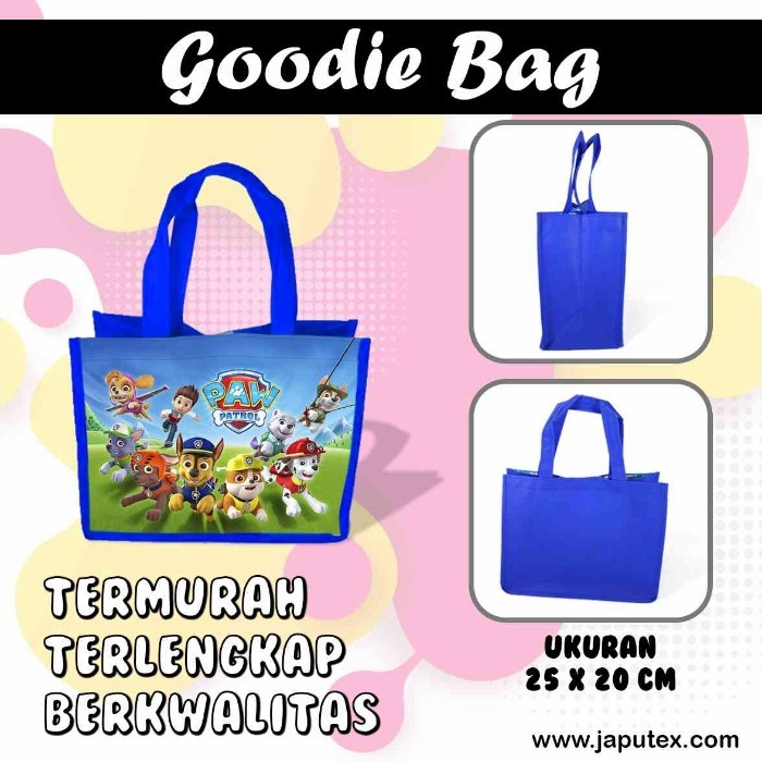 

goodie bag nasi kotak Paw Patrol, Ready stok_biru tua