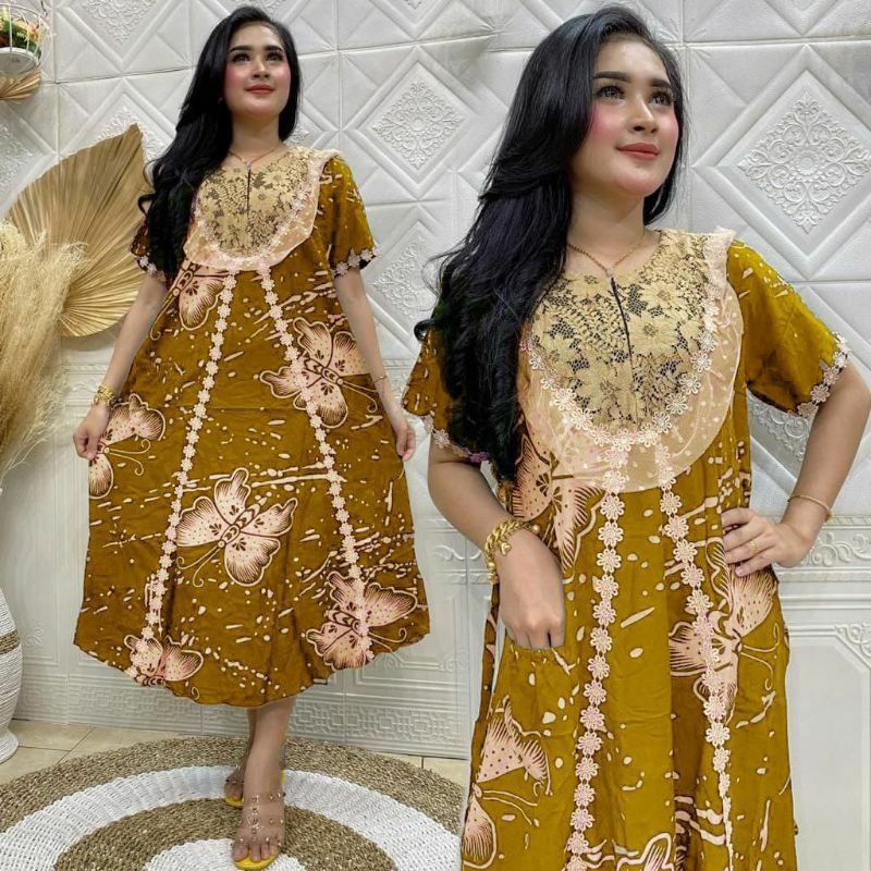 DASTER ARAB KANAYA || RESLETING DEPAN BUSUI || RENDA MILO || RAYON SUPER GRADE A ORI || BROKAT IMPOR-2