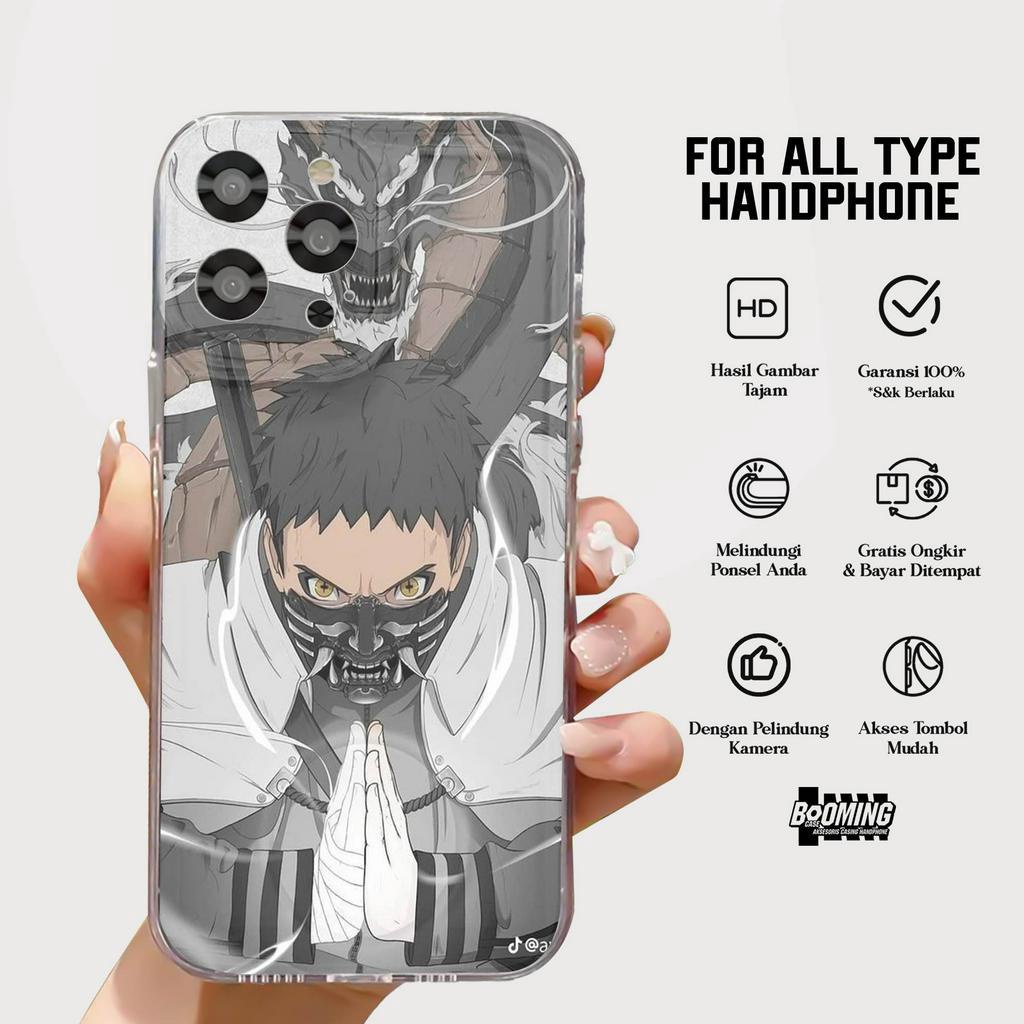 Case Iphone 7 Plus 8 Plus 6 Plus 6S Plus 7 8 MOTIF NARUTO FULL PRINT - Clear Case - Case Murah - Cas