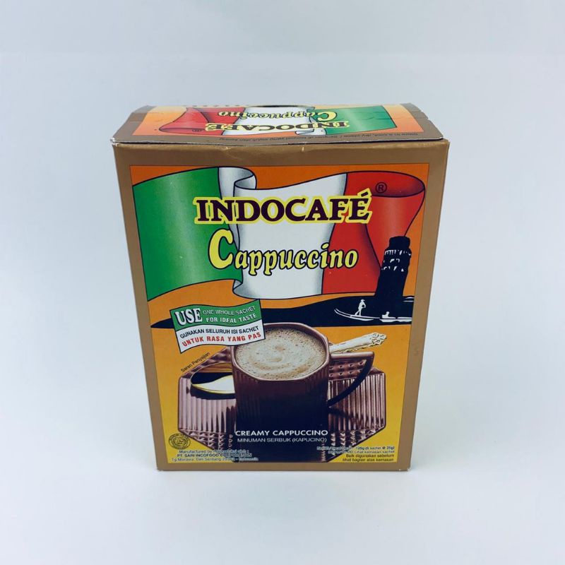 

INDOCAFE CAPPUCCINO CREAMY CAPPUCCINO KAPUCINO KOTAK 5X25GR