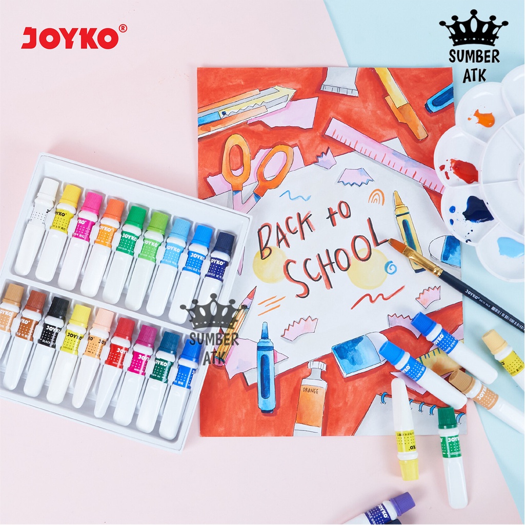 

bib Cat Air Water Color Joyko WAC-6ML 12 , 18 , 24 WARNA
