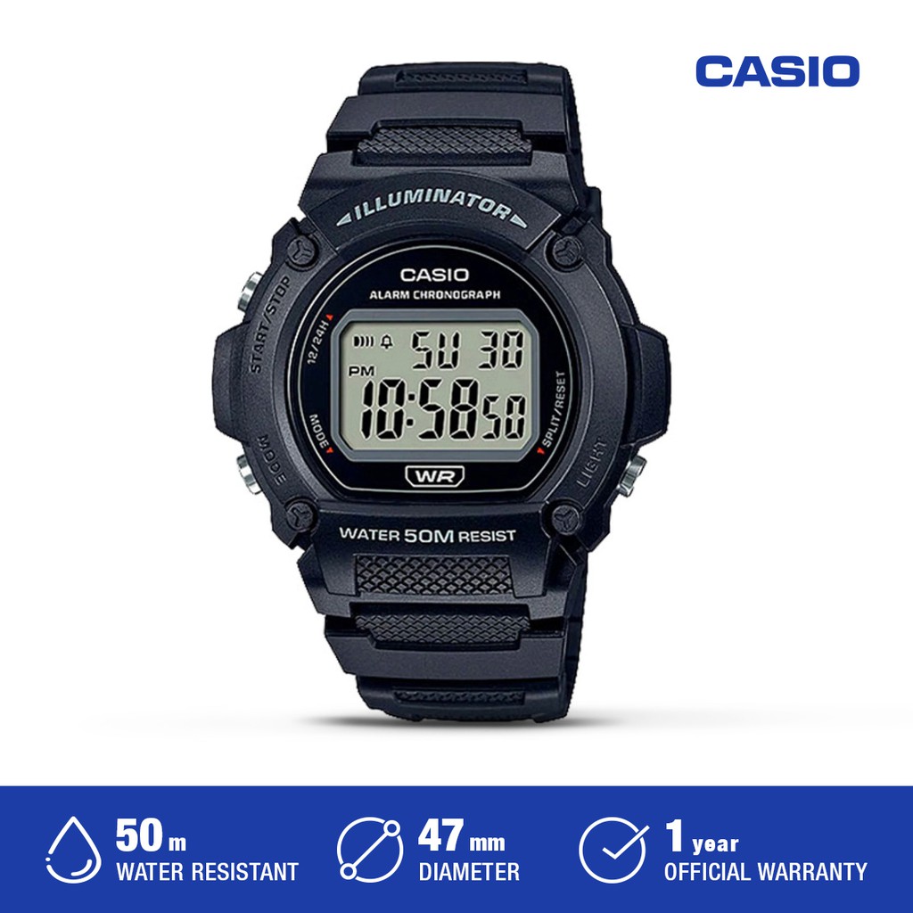 Casio Jam Tangan Pria Digital W-219H-1AVDF