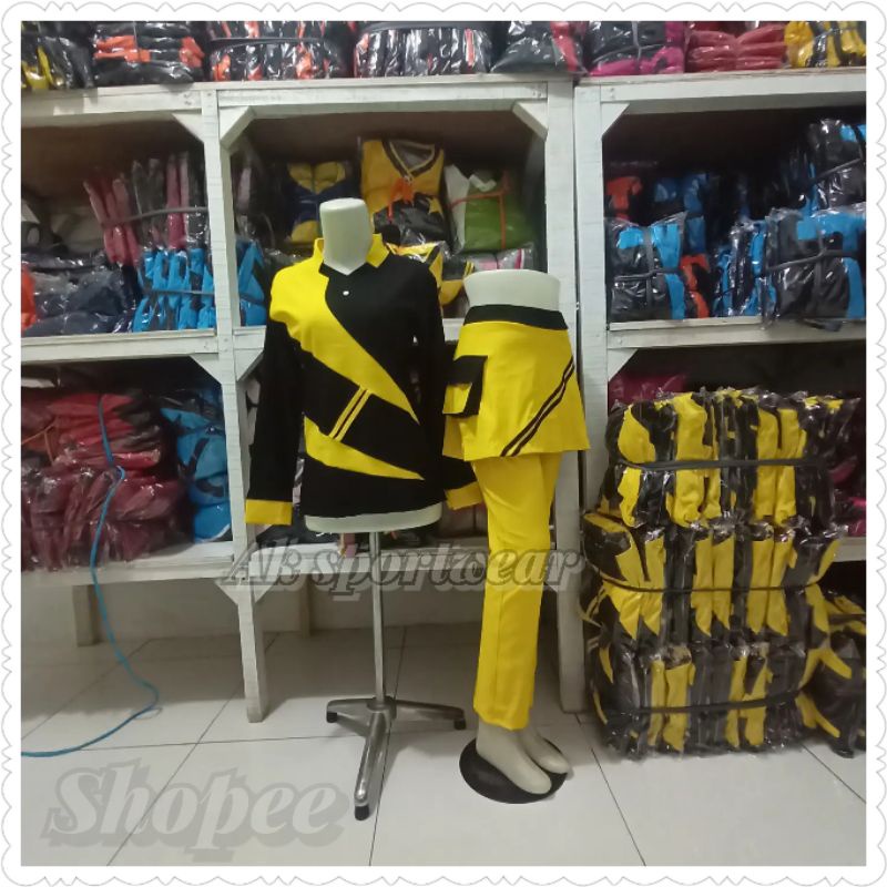 (Bayar di tempat) baju senam Muslimah/pakaian senam muslim. pakaian aerobik. baju senam merah