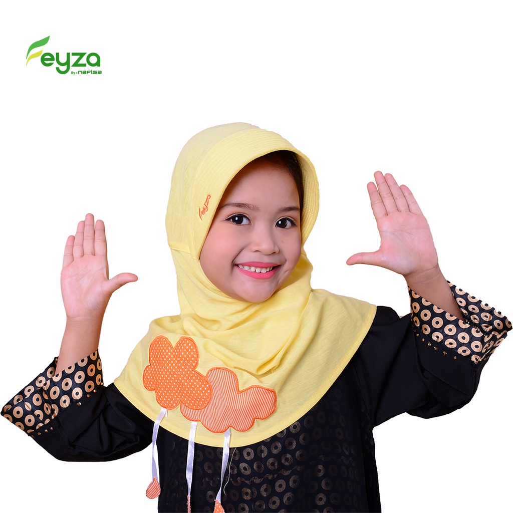 Jilbab Feyza Rosalia - Jilbab Instan Anak Usia 4-5 Tahun - Jilbab Anak - Lucu - Kece