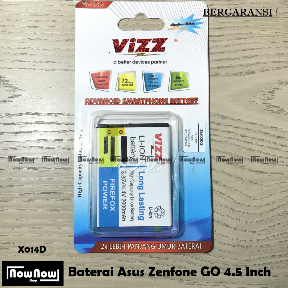 Baterai Asus Zenfone Go 4.5 Inch X014D Original Batre Batrai Battery HP Zenphone