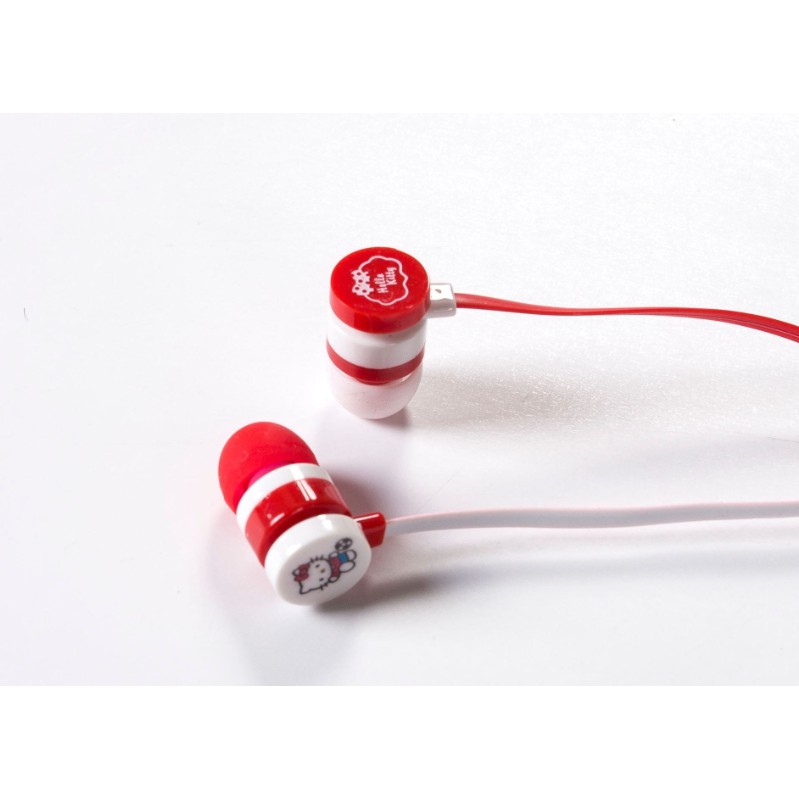 [L-32] Headset Earphone Karakter HELLO KITTY / Earphone + Wadah Earphone HELLO KITTY Lucu Unik Imut