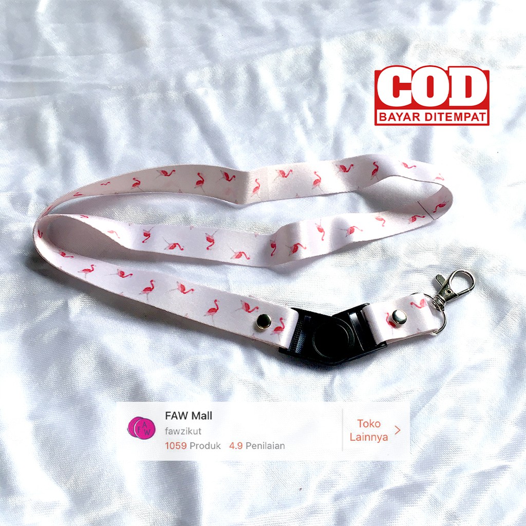 

Tali Landyard Flaminggo White // Tali ID Card