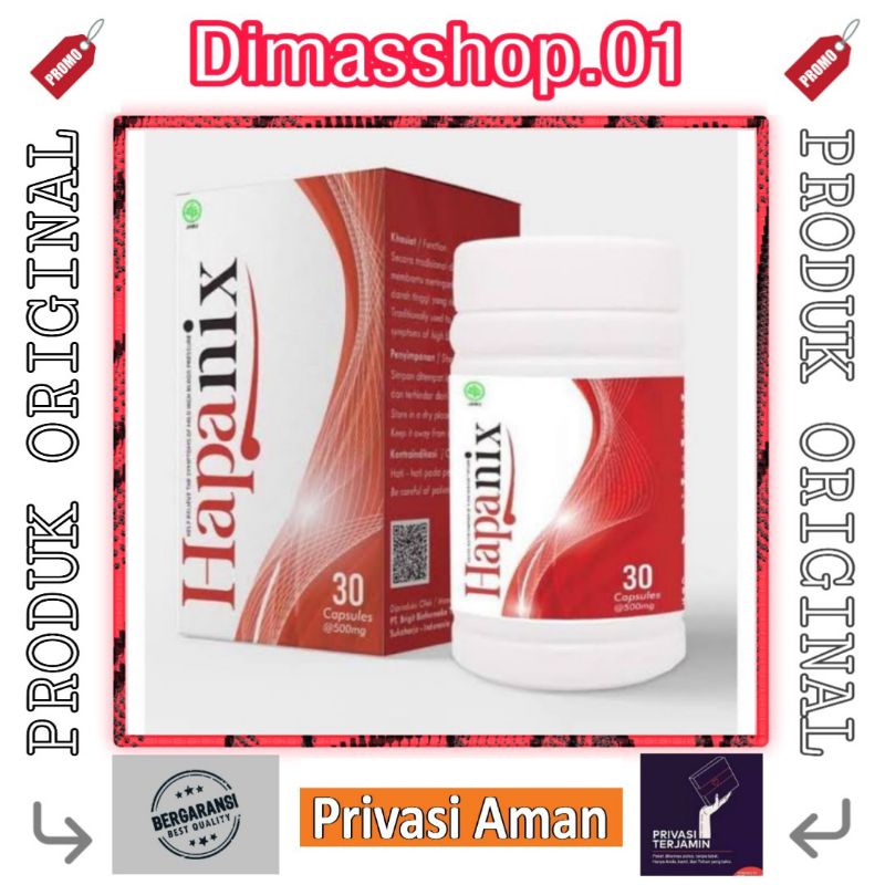 HAPANIX Asli Original Obat Asam Urat Darah Tinggi Hipertensi Sudah BPOM