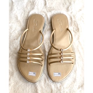 Sendal wanita  flat shoes  selop mewah  DUSHI TA27 Shopee 