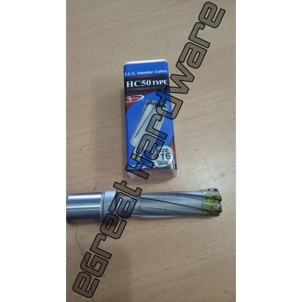 

Cutter Hole Carbide Weldon 3 Keego 50mm