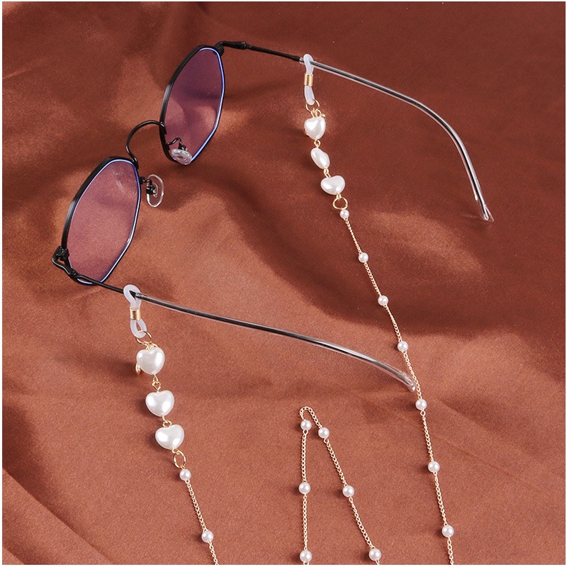 Eyeglasses Chain Anti-lost Mask Lanyard Imitation Pearl Children's Mask Sling 75cm