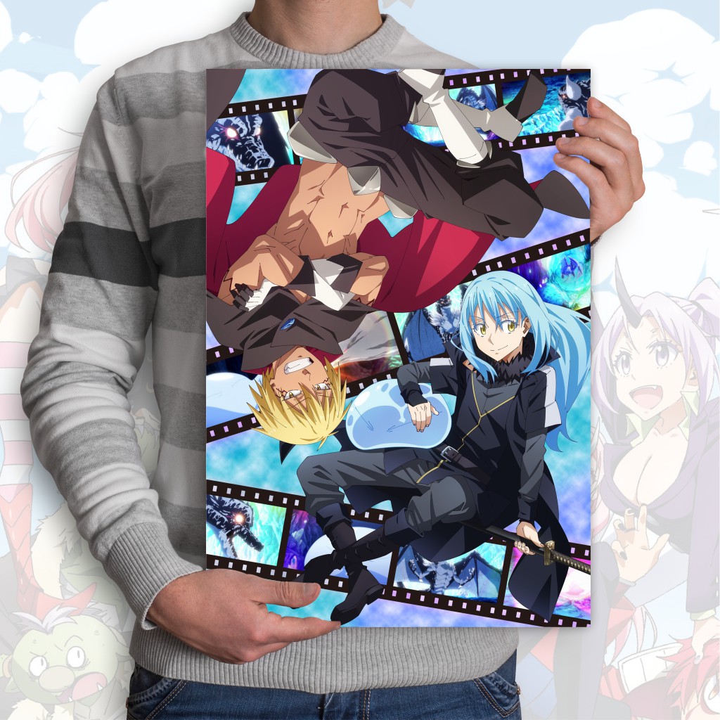 Poster Tensei Shitara Slime Datta Ken Tensura Anime Rimuru Shion Milim Benimaru Shuna - Ukuran A3+-8 Tensura S2