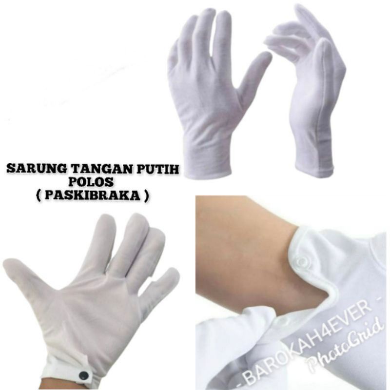 Sarung Tangan PUTIH POLOS Paskibraka / Wedding dll