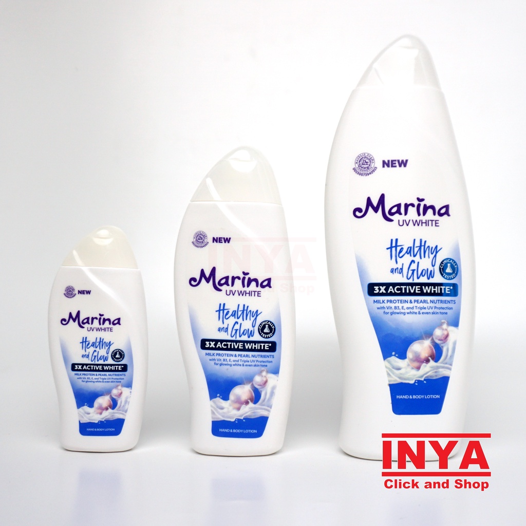 MARINA UV WHITE HEALTHY AND GLOW MILK 92ml - Hand and Body Lotion