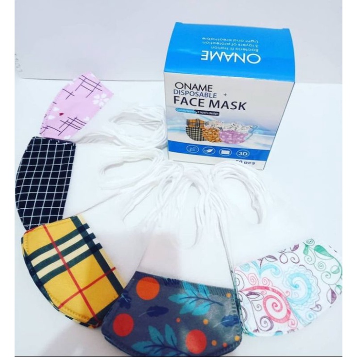 masker duckbill motif dewasa isi 50pcs