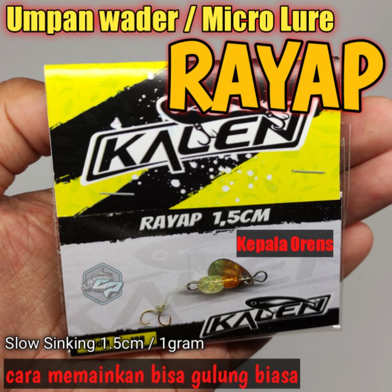 Lure RAYAP Erwad Kalen / Kalen Lure / Lure Waderan / Umpan wader