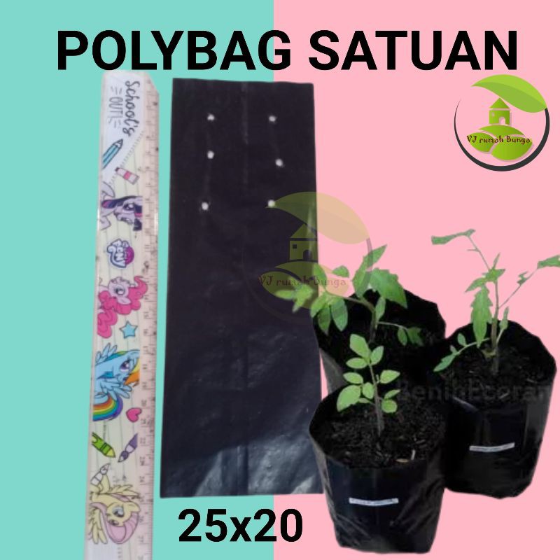 Paket Polybag Tanaman Tebal isi ratusan plastik polybag polibeg planter