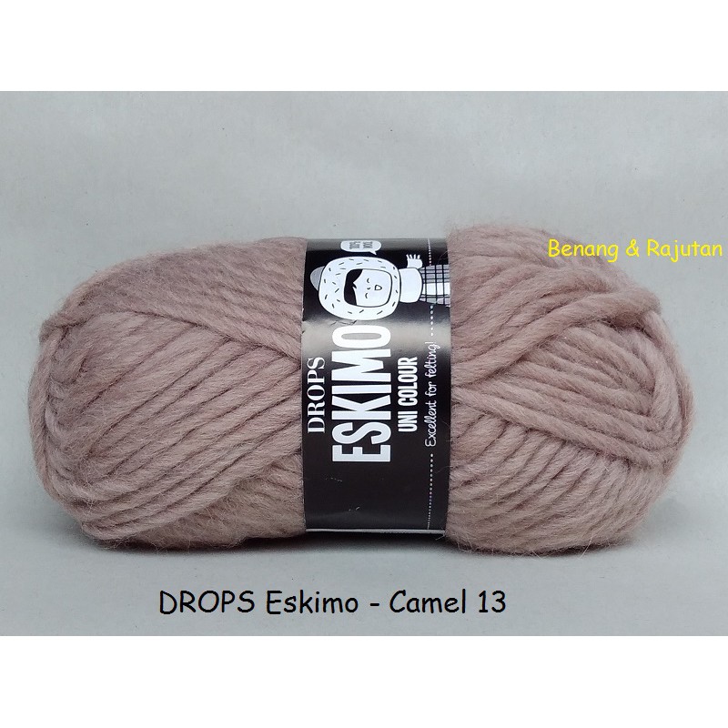 Drops Eskimo Camel Cokelat Muda Benang Rajut Import Wool Wol Impor Shopee Indonesia